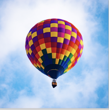 Look Up Balloon Poster